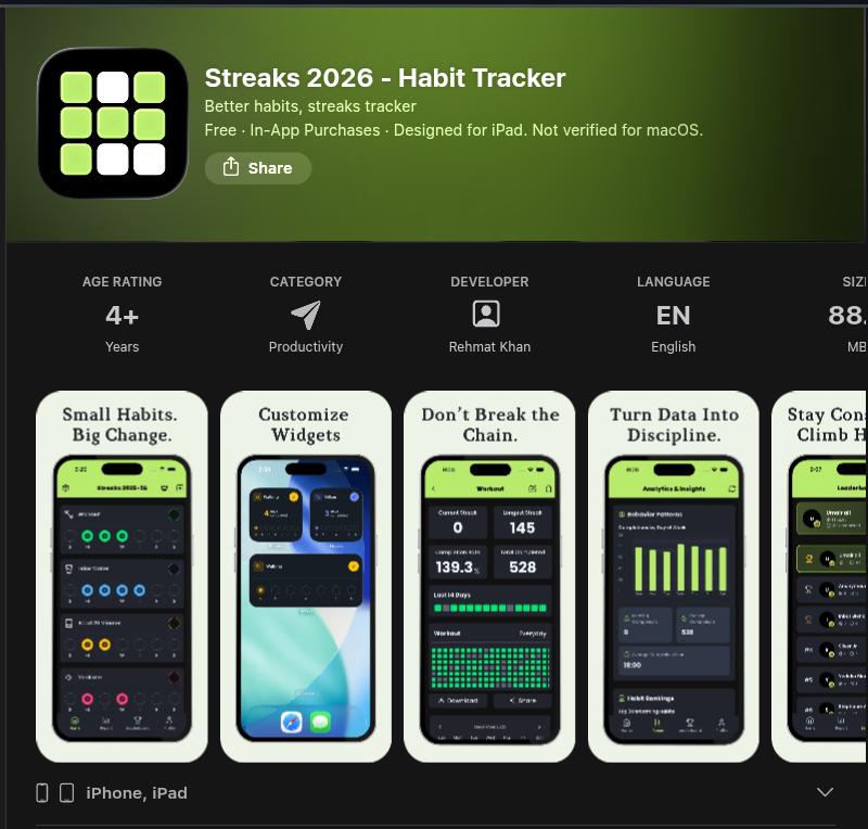 Habit Tracker screenshot